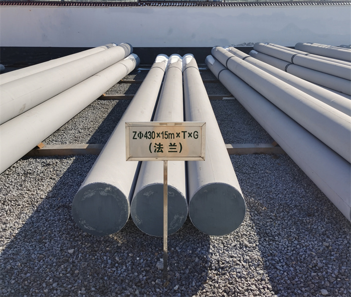 可克达拉430×15米×T×G法兰水泥杆