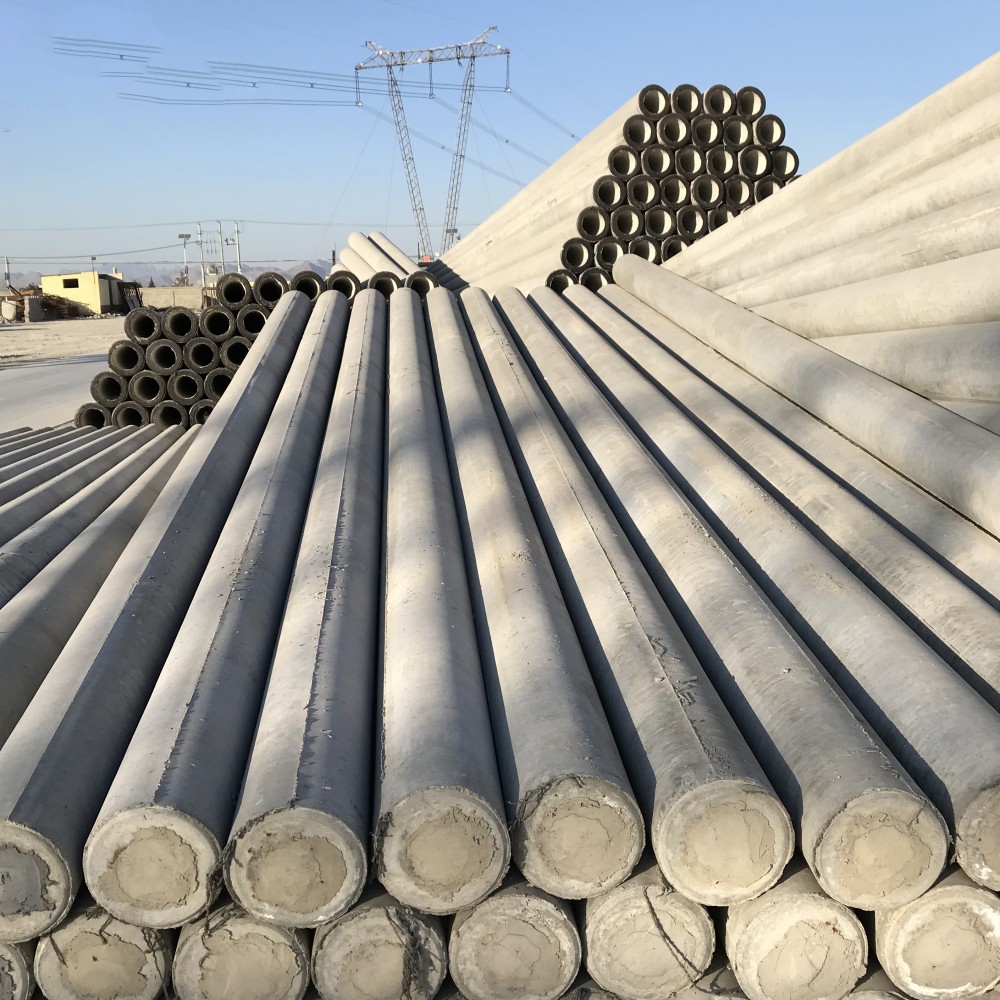 可克达拉190×18米非预应力水泥电线杆